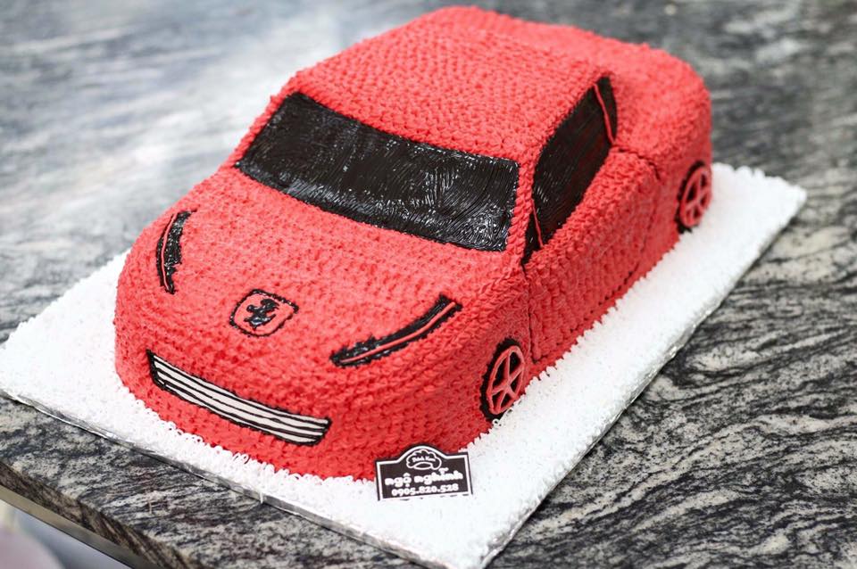 Bánh Sinh Nhật Xe Ô Tô 3D Màu Đỏ Đẹp Độc Lạ Dành Cho Bé Trai | Bánh Kem Ngộ  Nghĩnh